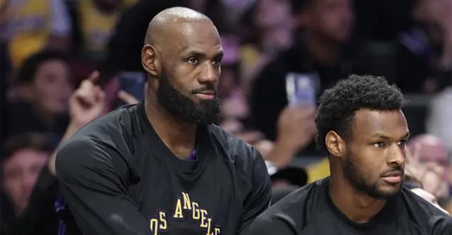 勒布朗·詹姆斯或在季后赛迎战儿子布朗尼 父子